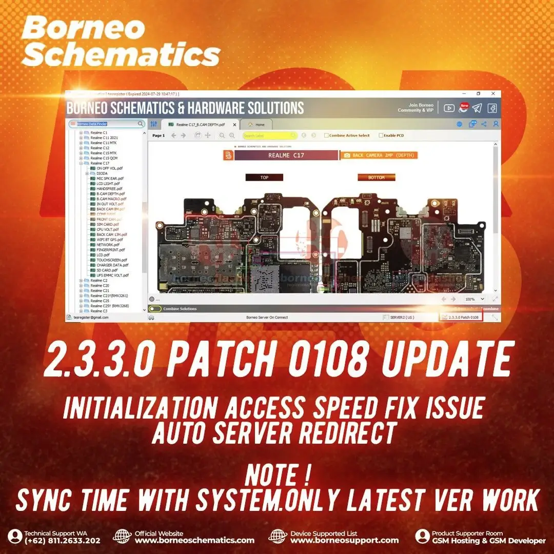borneo schematics v2.3.3.0 patch 0108