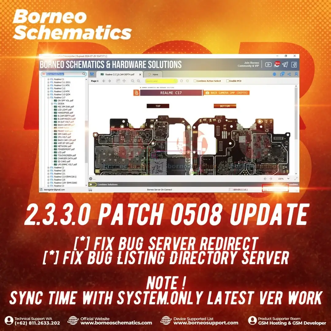 borneo schematics v2.3.3.0 patch 0508