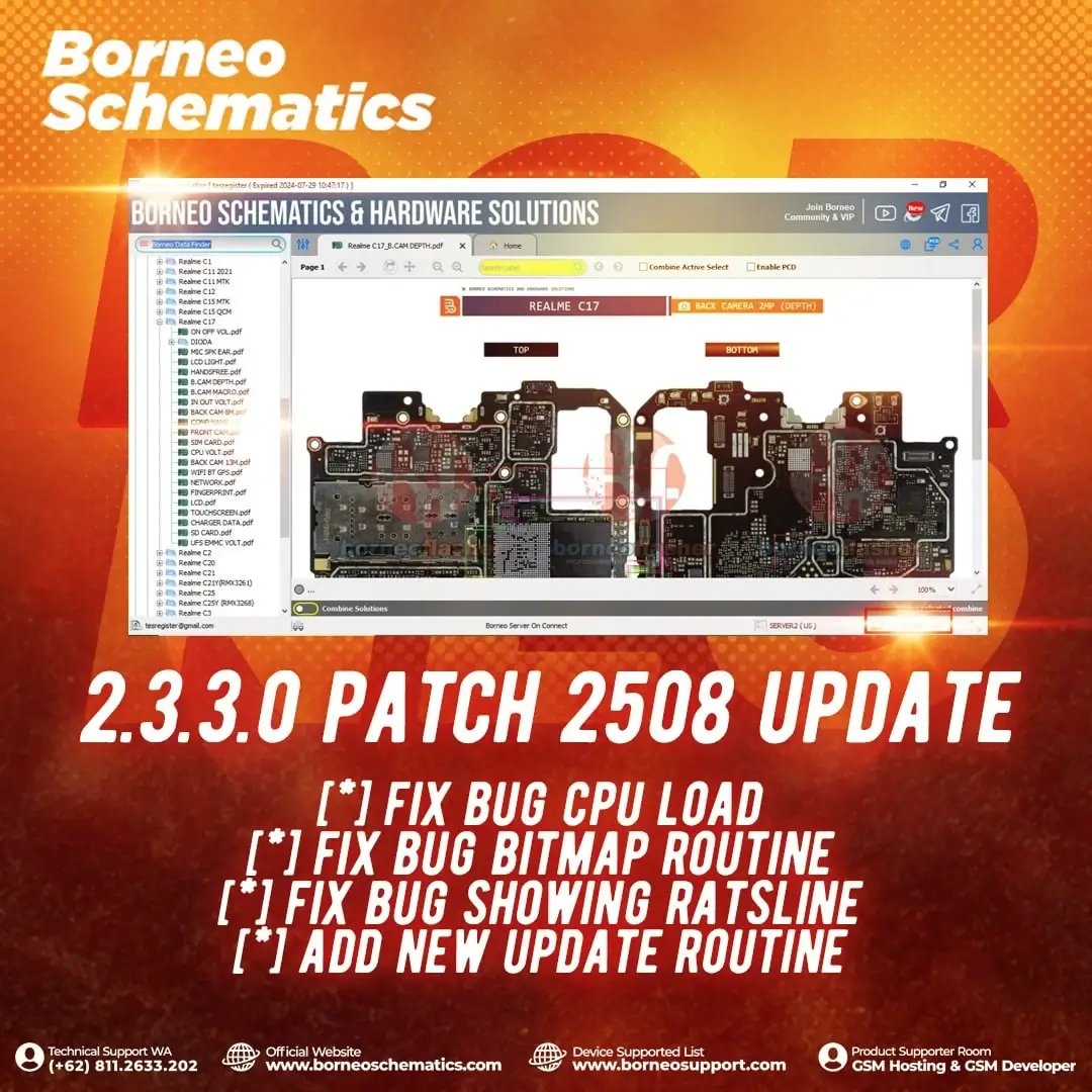 borneo schematics v2.3.3.0 patch 2508