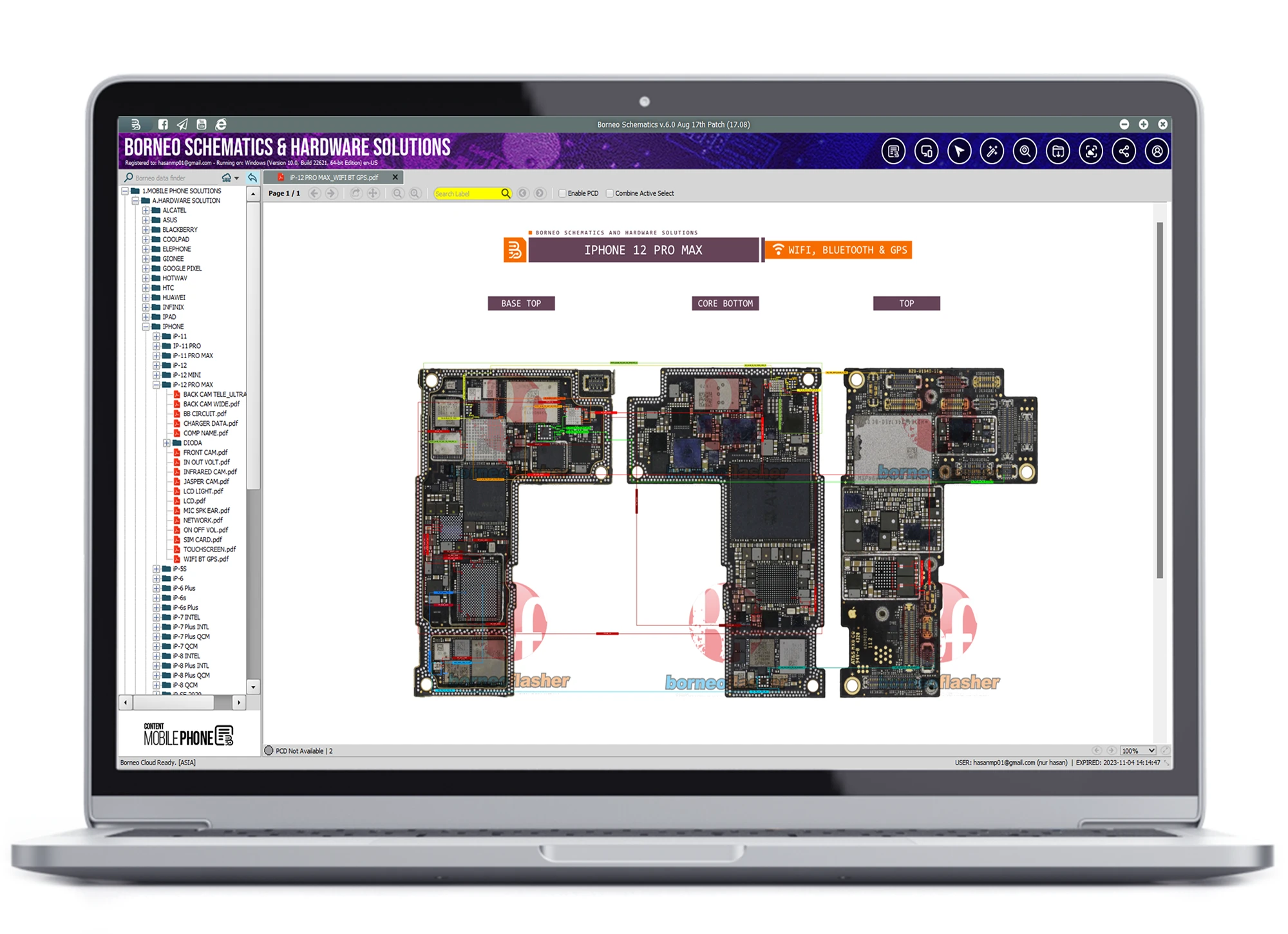 Borneo Schematics official software preview